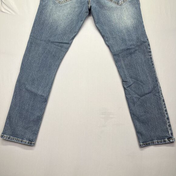 Smith and Mills Jeans Blue Denim Stretch Mens Size 33 Tailored Low Rise - Picture 12 of 14
